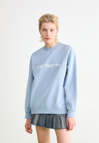 Carhartt WIP Sweatshirt - misty sky/white