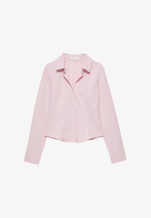 PULL&BEAR, FITTED WITH WIDE CUFFS - SHIRT - Skjortebluser - pink