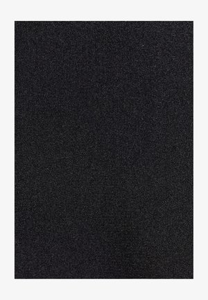 Schwarzer Stoff mit feiner, dicht gewebter Textur, der subtile diagonale Linien und ein mattes Finish zeigt.