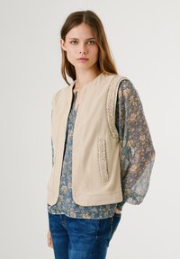 Pepe Jeans SAURA VEST - Vesta - stone beige