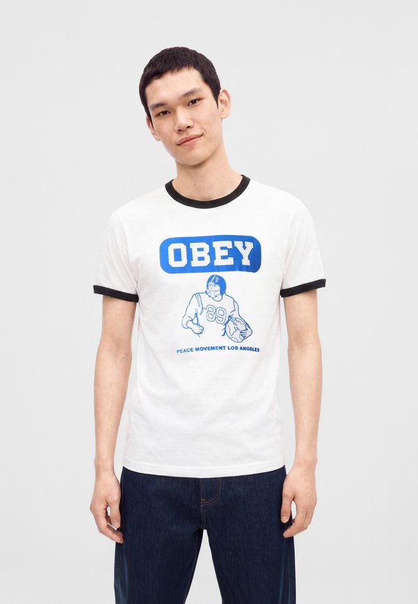 PEACE MOVEMENT - Tricou cu imprimeu - white/black