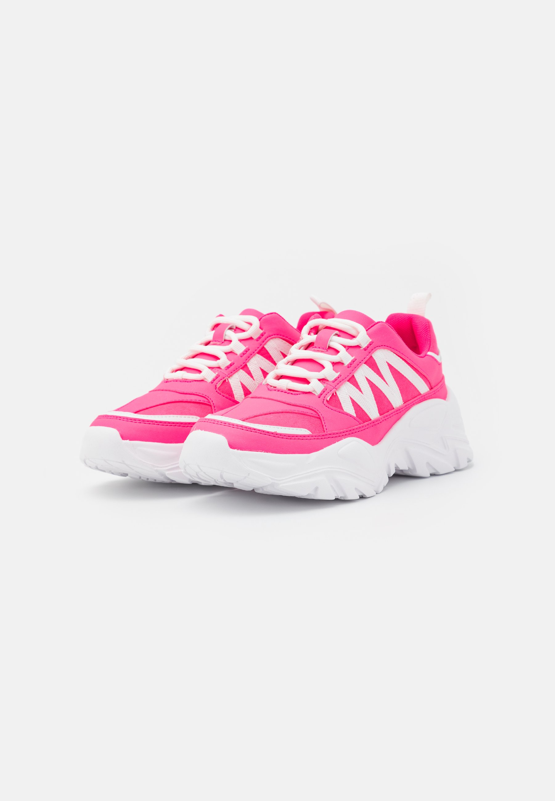 neon pink chunky trainers