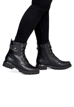 Remonte, REMONTE SCHNÜRSTIEFEL D8683 - Plateaustiefelette - black