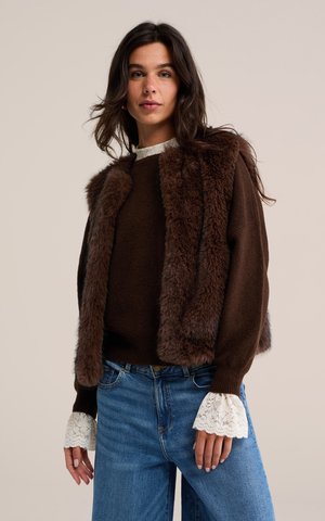 WE Fashion, Veste sans manches - dark-brown