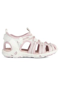 Geox J WHINBERRY G - Sandalias de senderismo - white pink