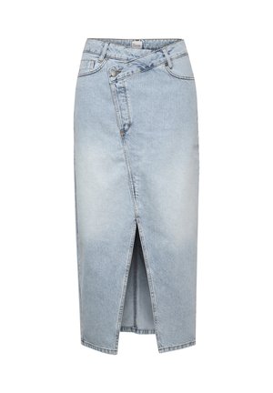 My Essential Wardrobe MWLOUIS  - Zavinovacia sukňa - light blue retro wash