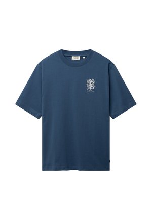 The Sunshine Brand, FINN CORAL GRID - Camiseta estampada - blue slate