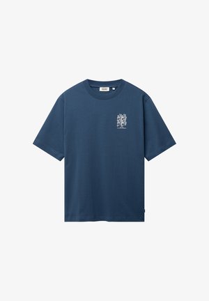 The Sunshine Brand, FINN CORAL GRID - Camiseta estampada - blue slate