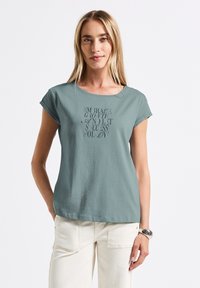 Street One Print T-shirt - blau
