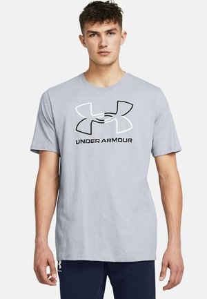 Under Armour FOUNDATION - Potiskana majica - mod gray medium heather
