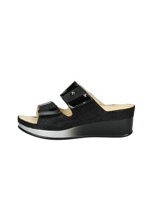Heeled mules - schwarz-schwarz