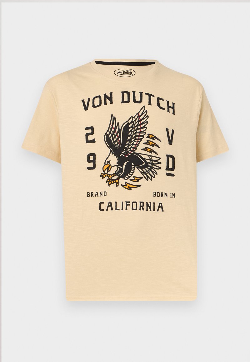 Von Dutch T-shirt print beige