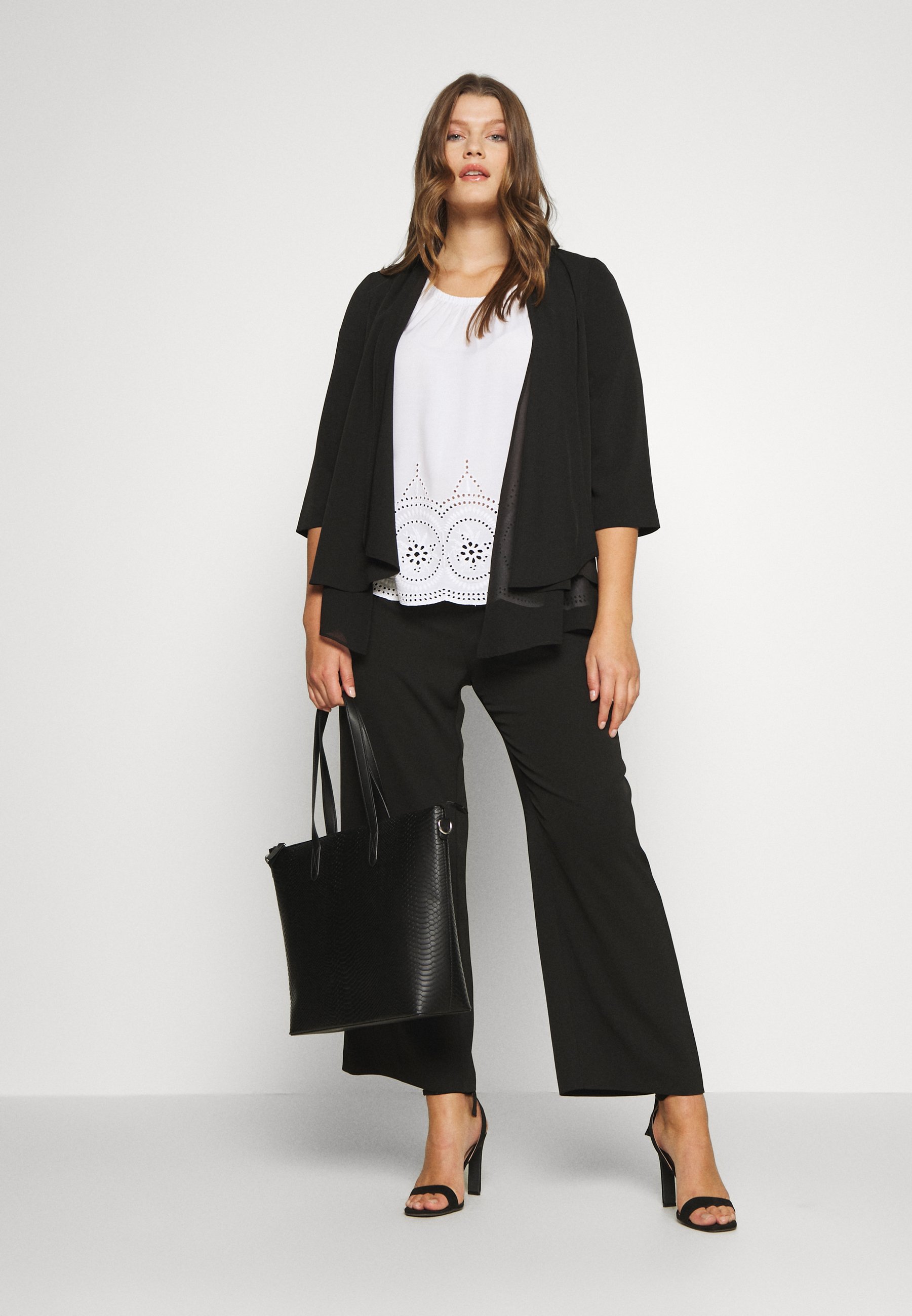 Evans SOFT LAYER SMART JACKET Lett jakke black Zalando.no Evans OMBRE PLEATED - Bluser - grey
