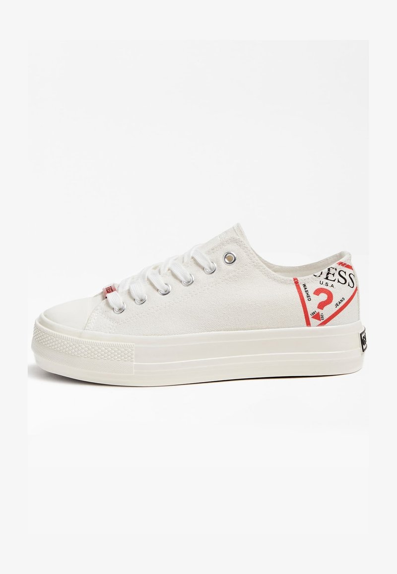 Guess NIKOLA LOGODREIECK - Sneakers basse - weiß