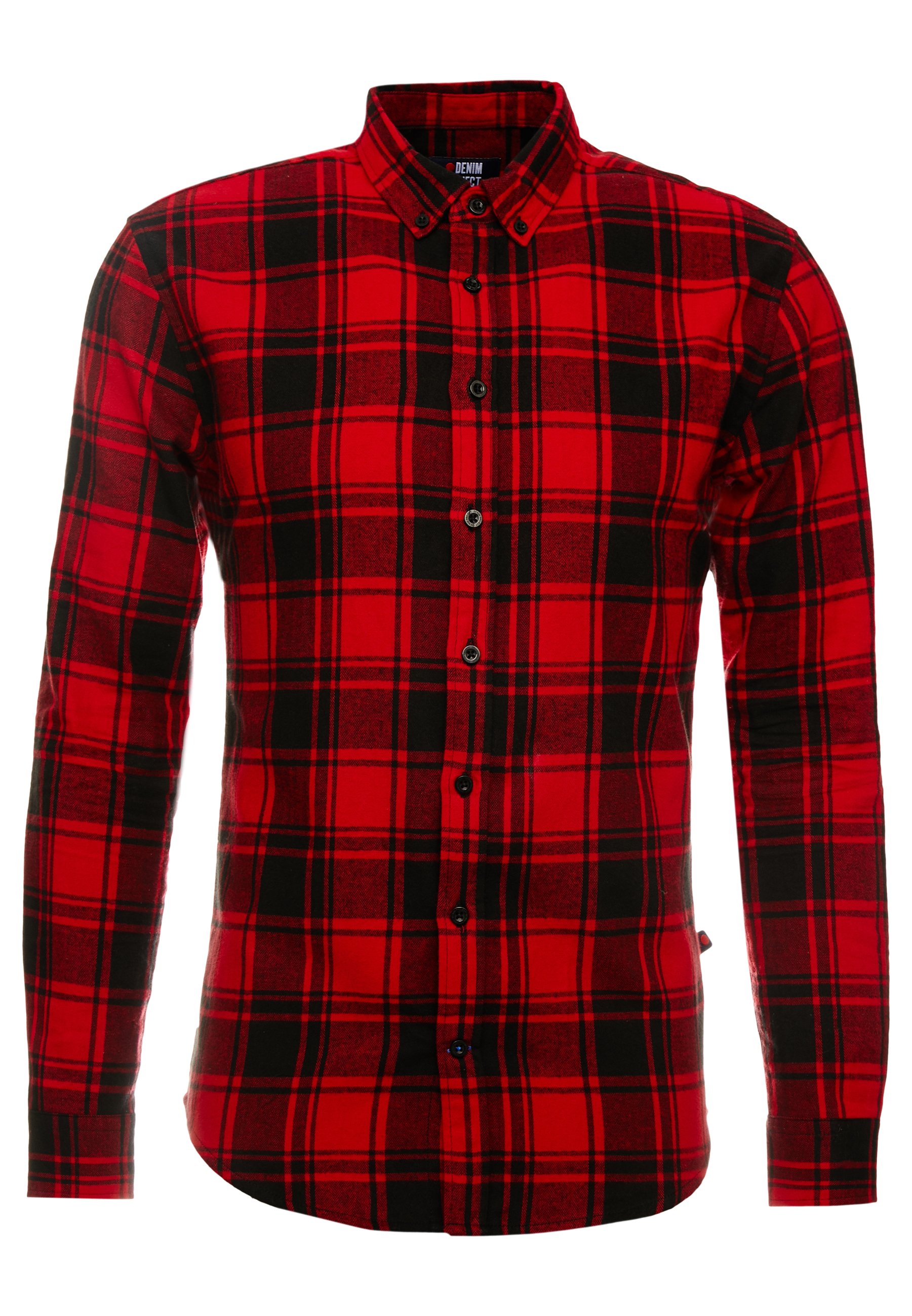 Denim Project CHECK Skjorte redrød Zalando.no Denim Project FANNEL SHIRT Skjorte yellow Zalando.no