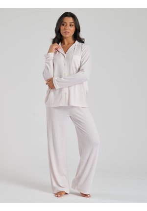 MARL BRUSHED SET - Pyjamas - oatmeal
