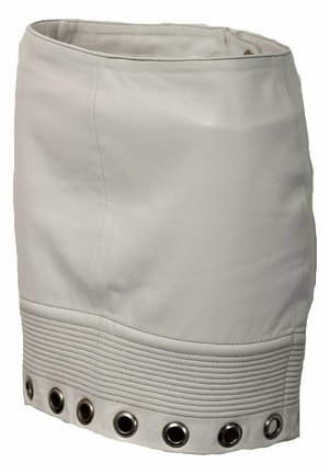 IBIZA - Jupe en cuir - weiss