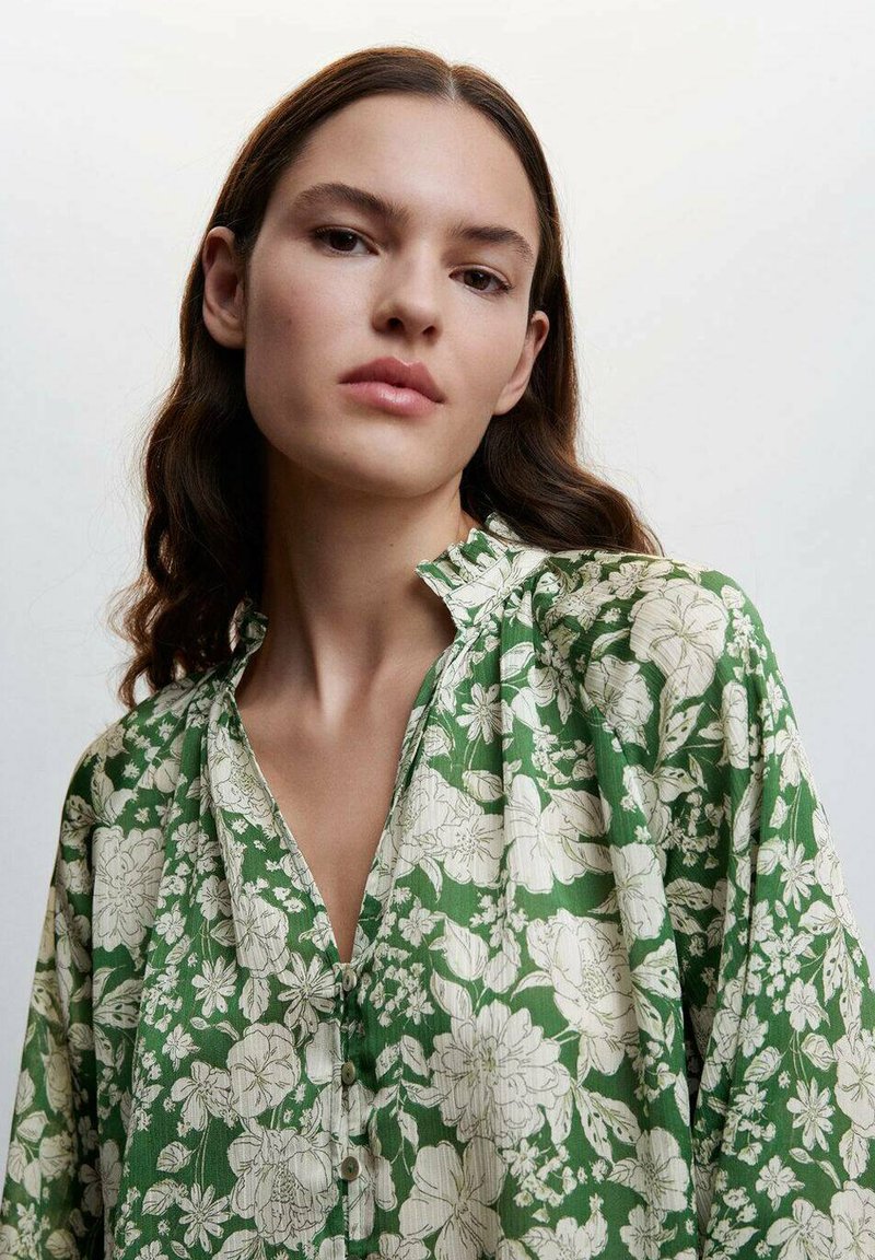 Mango LILA Buttondown blouse green Zalando.co.uk