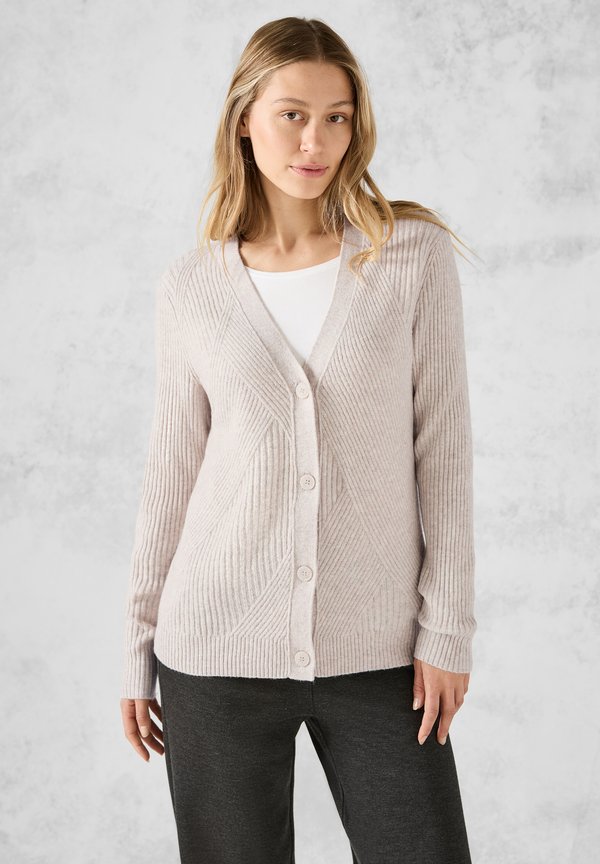 Strickjacke - beige