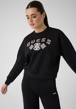 Guess, FABRIZIA CN SWEATSHIRT - Sweatshirt - black