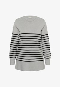 Δεν επιλέχθηκε, grey melange black stripe