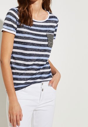 Print T-shirt - dark blue