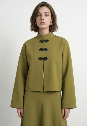 HYPEDROP, SHIRT HDJANA LS MANDARIN - Chemisier - green moss