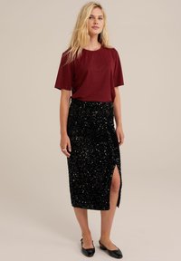 WE Fashion Puzdrová sukňa - black