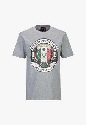 19V69 Italia, 19V69 ITALIA T-SHIRT RAFAEL BIG TENNIS - T-Shirt print - grey melange