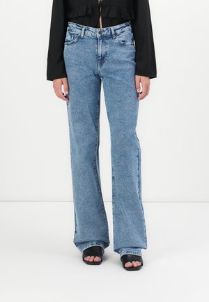NMYOLANDA - Wide Leg - medium blue denim