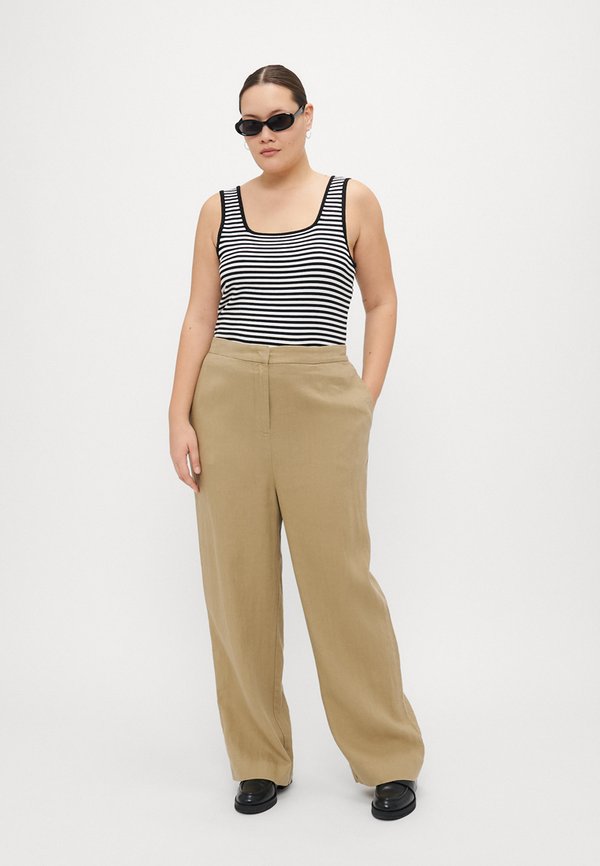 TAILORED - Trousers - camel2