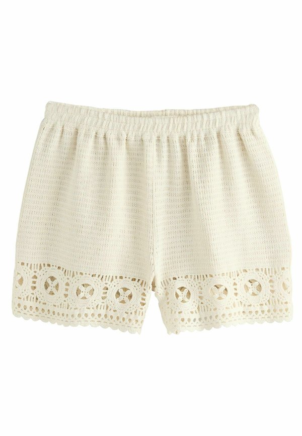 REGULAR FIT - CROCHET SUMMER  - Shorts - cream
