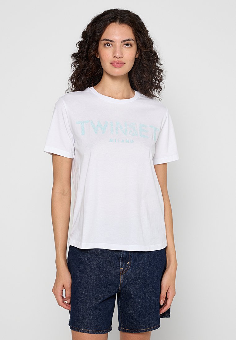 TWINSET T-shirt print wit TWINSET T-shirt print wit