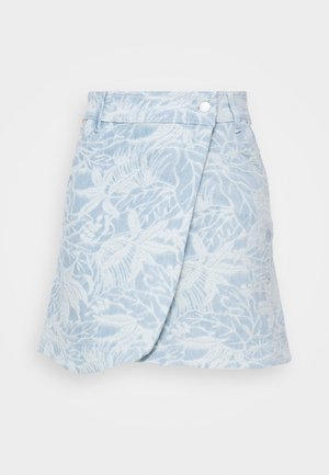 BOSS SKIRT MINI - A-snit nederdel - medium blue