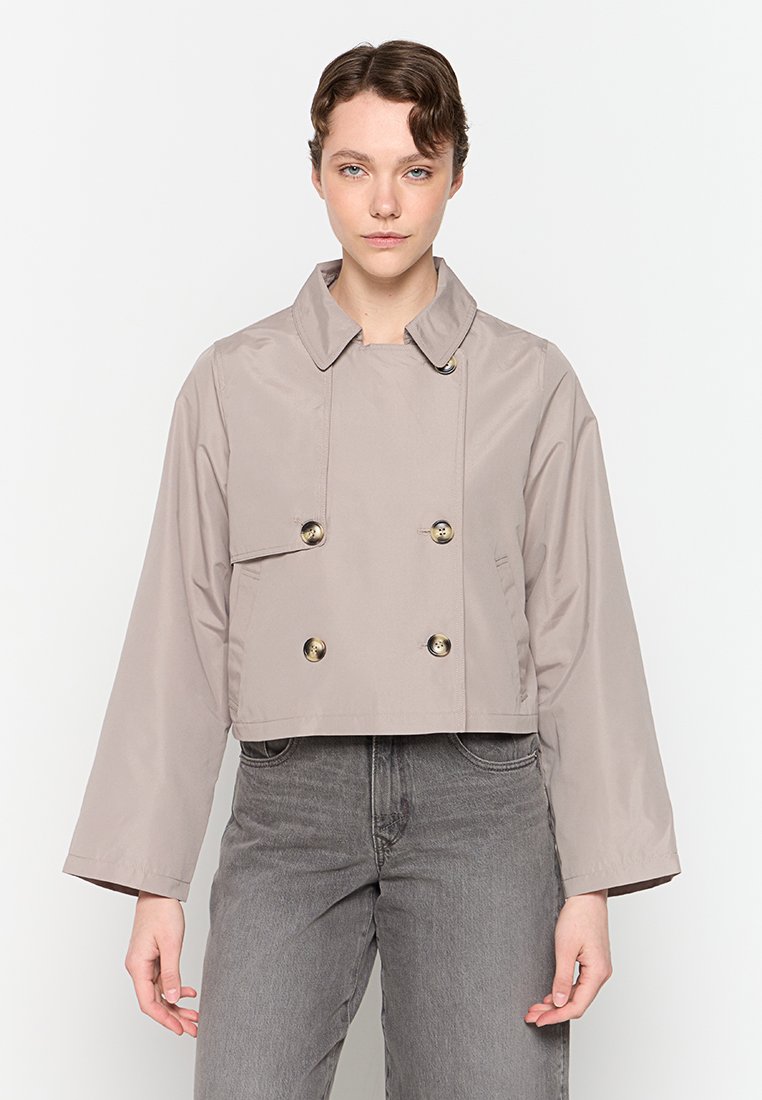 Vero Moda Lichte jas taupe Vero Moda Lichte jas taupe