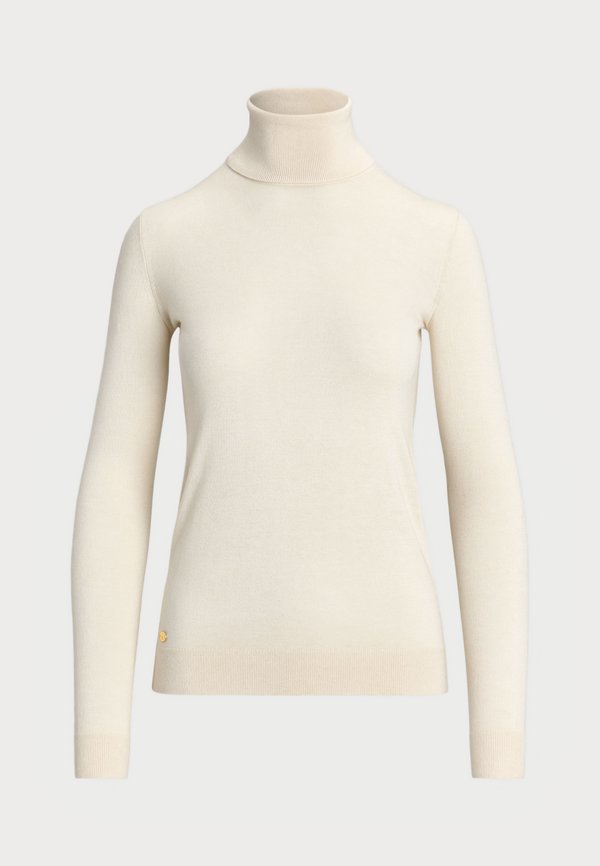 SILK BLEND ROLL NECK JUMPER - Jumper - mascarpone cream2