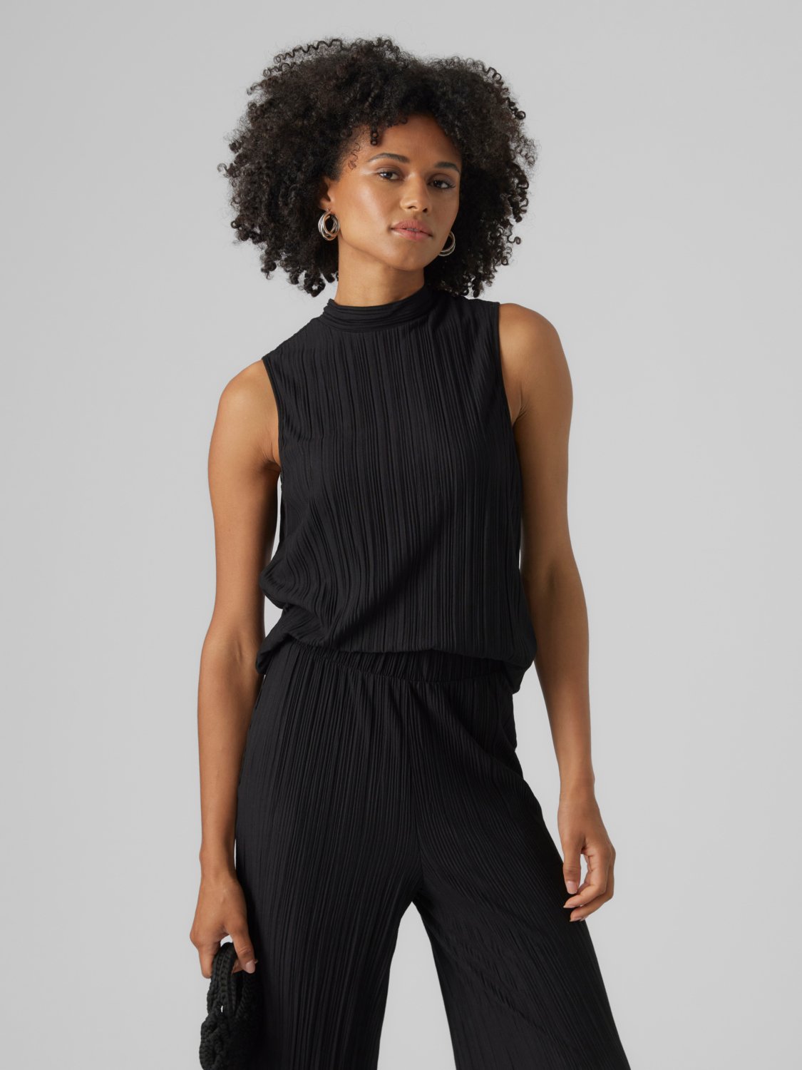 Top Vero Moda Taille M Blanc - Chemisier Polyester Manches Courtes évasées | Neuf