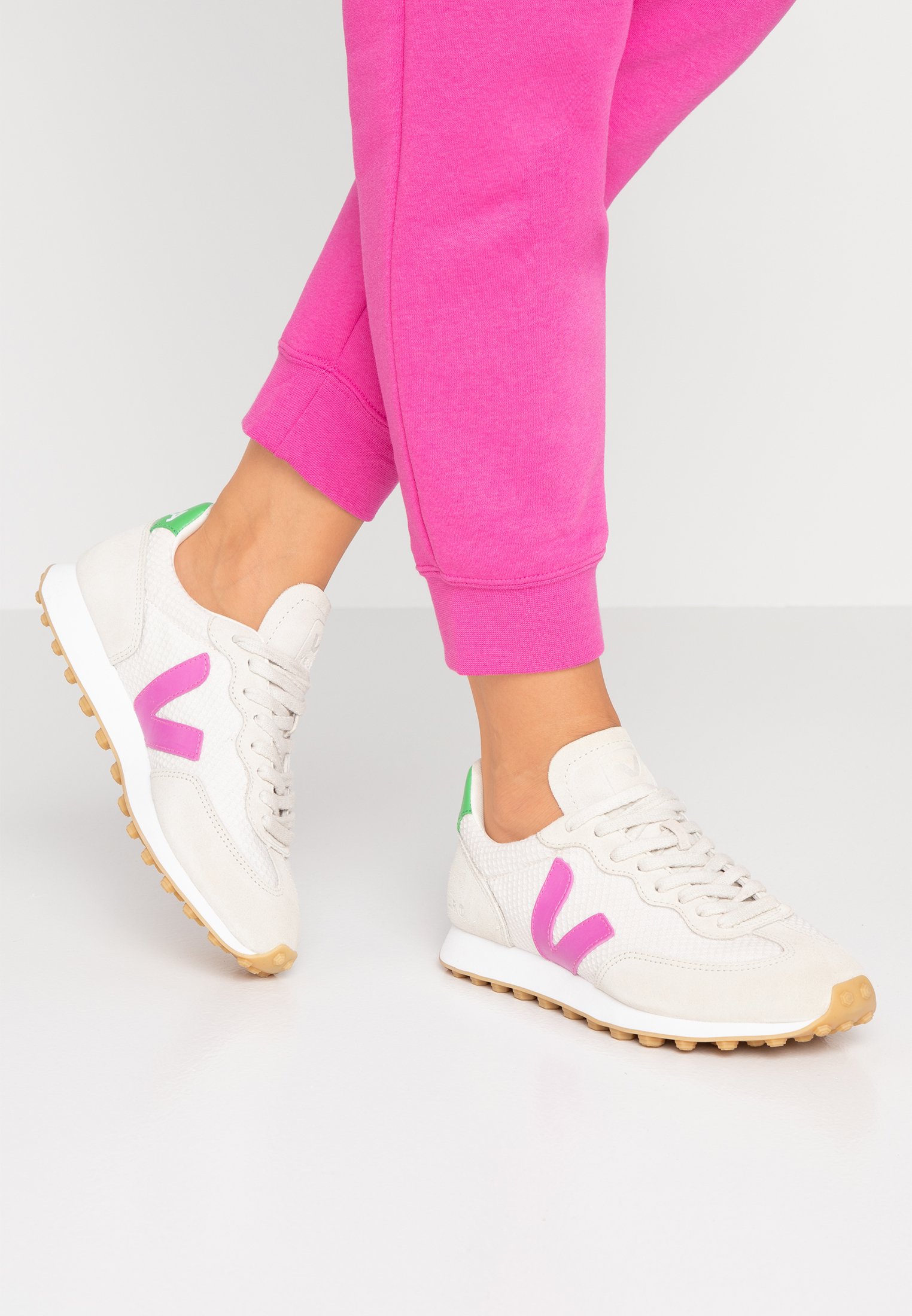 pink veja trainers