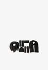 FEINSTRICK BEANIE IN UNIFARBE SET - Cache-oreilles - black