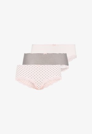 3 PACK - Briefs - rosa-uni  gepunktet gestreift