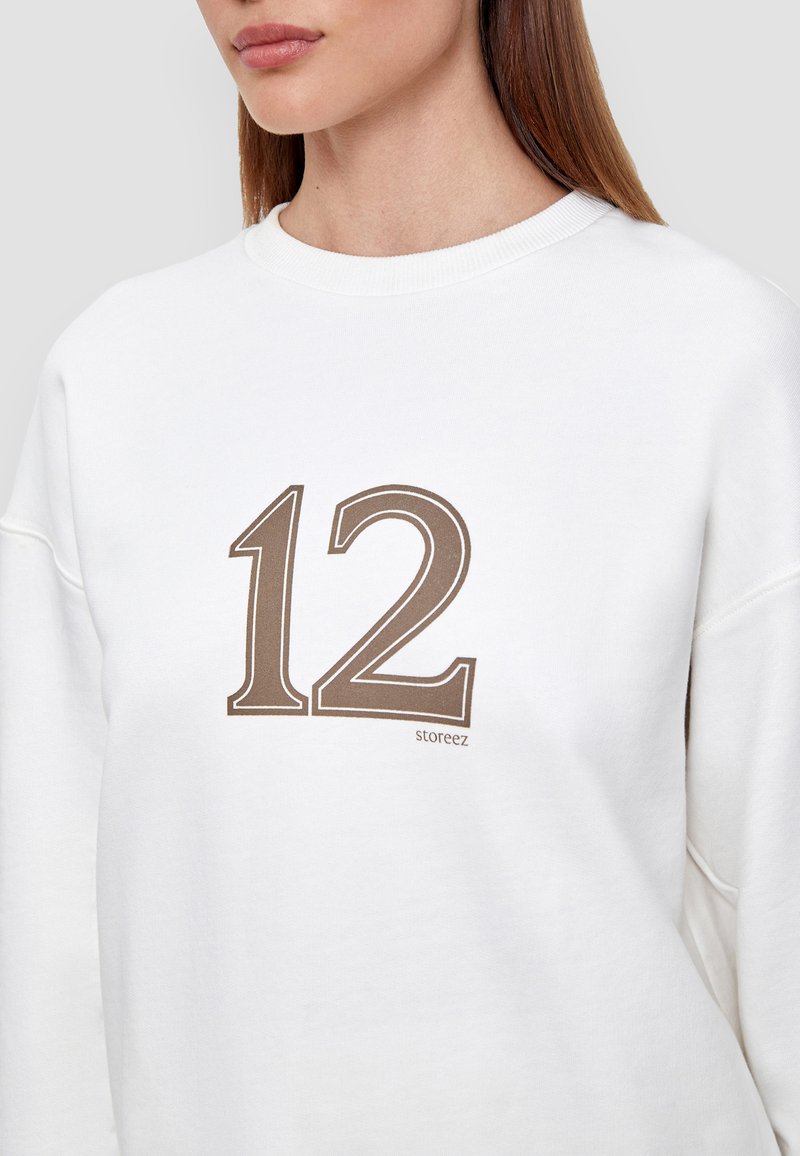 Damen Sweatshirts | 12storeez MIT DRUCK Sweatshirt ivory/weiß - JM48274 Damen Sweatshirts | 12storeez MIT DRUCK Sweatshirt ivory/weiß - JM48274