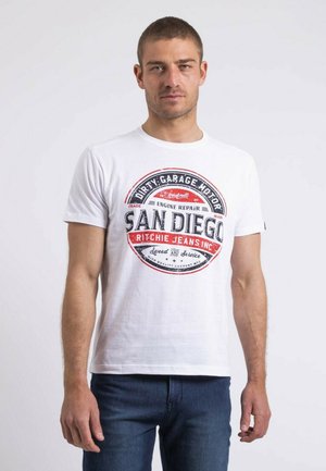Ritchie Jeans T-shirt imprimé - blanc