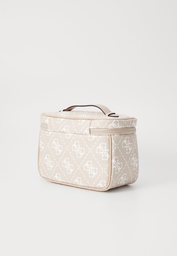 BERTA TOILETRY TRAIN CASE - Wash bag - sand logo2