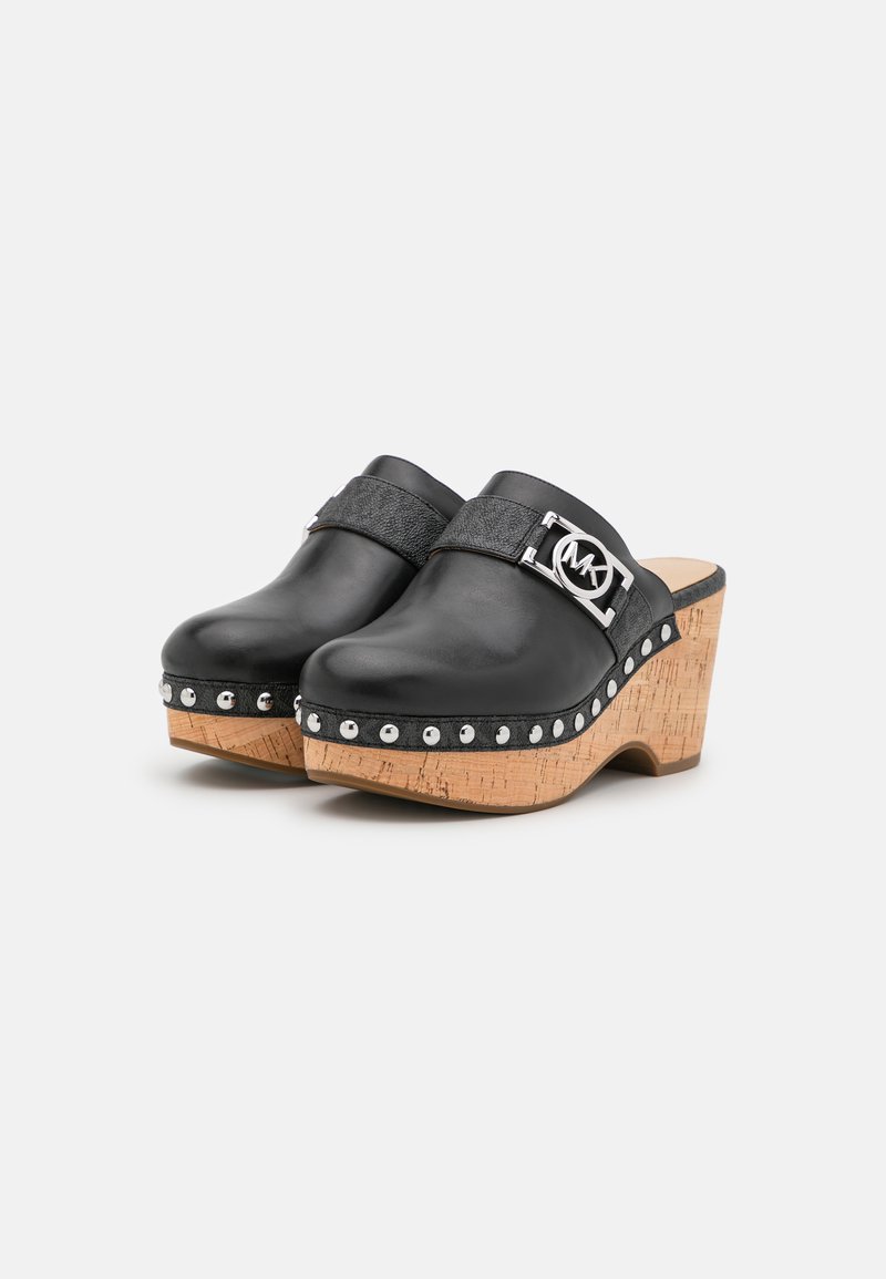 Damen Flache Pantoletten | MICHAEL Michael Kors APRIL Pantolette hoch black/schwarz - SU19410 Damen Flache Pantoletten | MICHAEL Michael Kors APRIL Pantolette hoch black/schwarz - SU19410