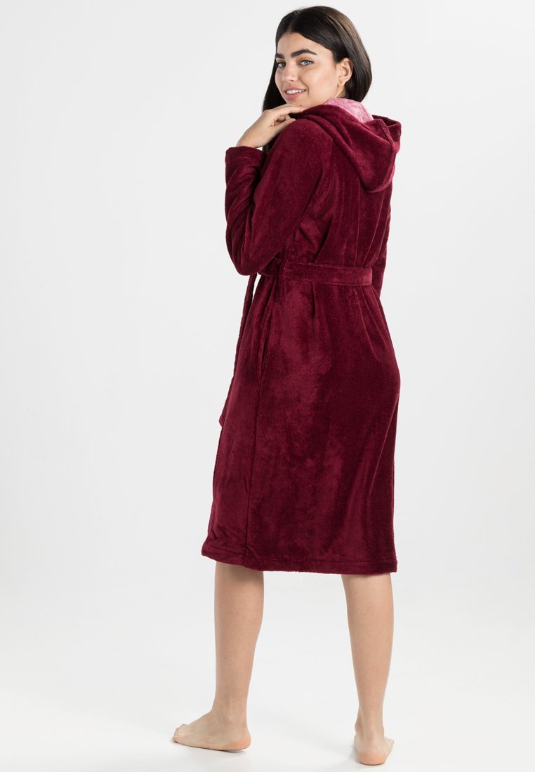 Vossen PALERMO UNISEX - Dressing gown - burgundy/berry