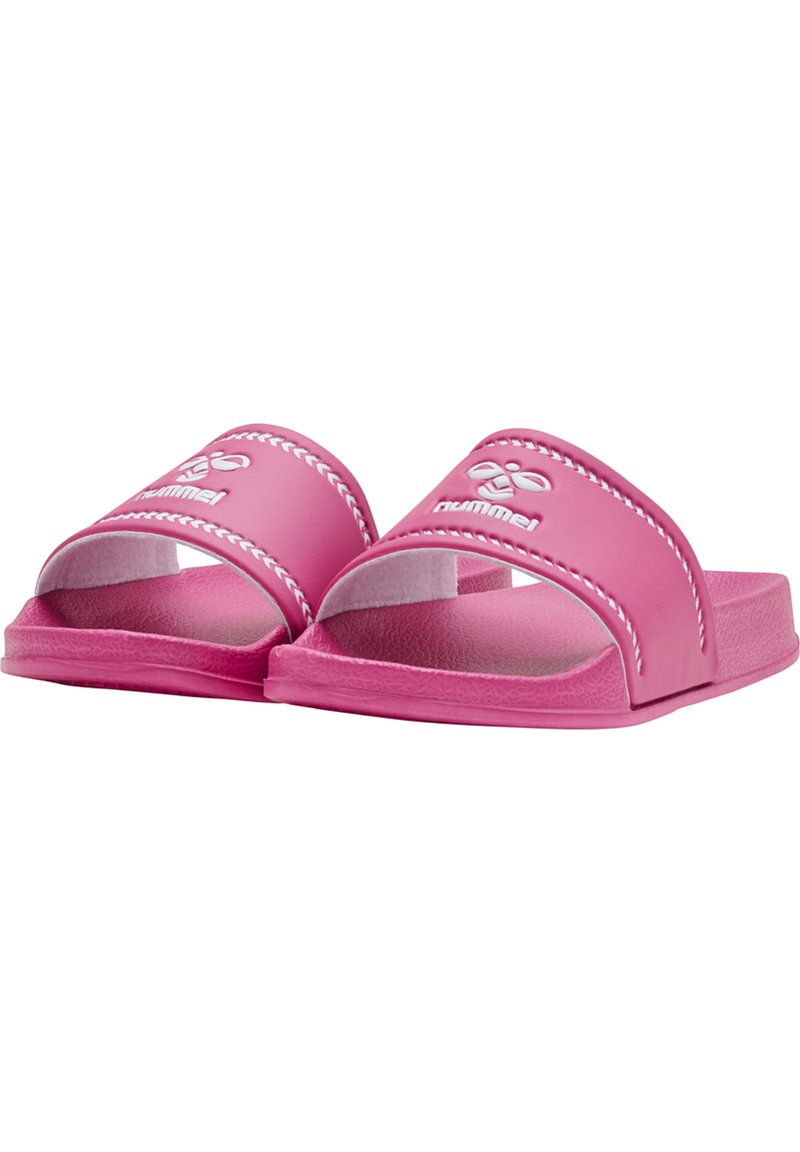 Kinder Riemchensandalen | Hummel Pantolette flach pink - PT61148 Kinder Riemchensandalen | Hummel Pantolette flach pink - PT61148