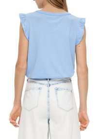 s.Oliver MIT VOLANTS - T-shirt basic - himmelblau