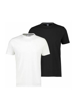 T-Shirt basic - schwarz weiß