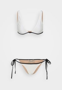 SOLID TIE SIDE  - Bikini - off black