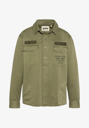 Schott ARMY BRODÉE ET IMPRIMÉE EN LAVÉ - Lichte jas - kaki